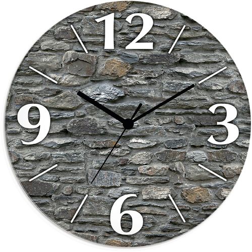 4062144832493 - Wanduhr ARTLAND Schiefermauer Wanduhren Gr B H T 30 cm x 30 cm x 18 cm Funkuhr grau Wanduhren wahlweise mit Quarz- oder Funhuhrwerk lautlos ohne Tickgeräusche 4062144832493 - Wanduhr ARTLAND Schiefermauer Wanduhren Gr B H T 30 cm x 30 cm x 18 cm Funkuhr grau Wanduhren wahlweise mit Quarz- oder Funhuhrwerk lautlos ohne Tickgeräusche