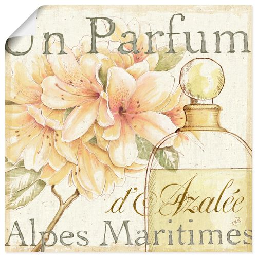 4055327740715 - Wandbild ARTLAND Blumen und Parfum III Bilder Gr B H 30 cm x 30 cm Poster Schilder quadratisch 1 St beige (naturfarben) Bild Poster Bilder als Leinwandbild Wandaufkleber oder in versch Größen
