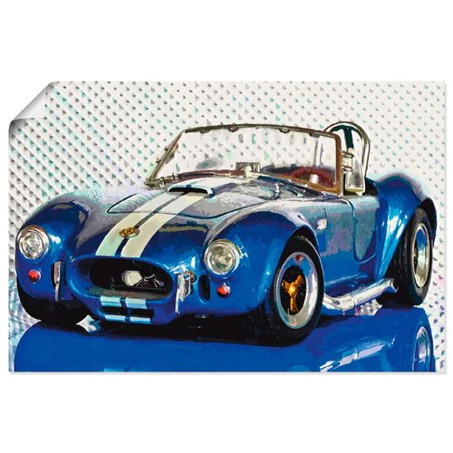 4059745217637 - Wandbild ARTLAND Shelby Cobra blau Bilder Gr B H 30 cm x 20 cm Poster Auto Querformat 1 St blau Bild Poster Bilder als Alubild Leinwandbild Wandaufkleber oder in versch Größen