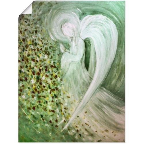 4058661148025 - Wandbild ARTLAND Engel II Bilder Gr B H 45 cm x 60 cm Poster Religion 1 St grün Bild Kunstdruck Metallbild Metallbilder Bilder als Alubild Leinwandbild Wandaufkleber oder Poster in versch Größen