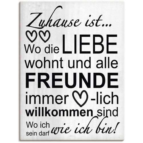 4062144718735 - Wandbild ARTLAND Wo die Liebe wohnt Bilder Gr B H 45 cm x 60 cm Leinwandbild Sprüche & Texte Hochformat 1 St grau Kunstdrucke als Alubild Leinwandbild Wandaufkleber oder Poster in versch Größen 4062144718735 - Wandbild ARTLAND Wo die Liebe wohnt Bilder Gr B H 45 cm x 60 cm Leinwandbild Sprüche & Texte Hochformat 1 St grau Kunstdrucke als Alubild Leinwandbild Wandaufkleber oder Poster in versch Größen