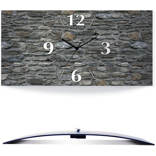 4062144832677 - Wanduhr ARTLAND Schiefermauer Wanduhren Gr B H T 60 cm x 30 cm x 03 cm Quarzuhr grau Wanduhren analog 60 cm 4062144832677 - Wanduhr ARTLAND Schiefermauer Wanduhren Gr B H T 60 cm x 30 cm x 03 cm Quarzuhr grau Wanduhren analog 60 cm