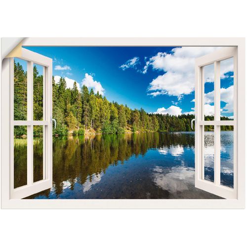 4059745735070 - Wandbild ARTLAND Fensterblick Norwegische Landschaft Bilder Gr B H 100 cm x 70 cm Wandaufkleber - Vinyl Fensterblick 1 St weiß Bild Poster Bilder als Alubild Leinwandbild Wandaufkleber oder in versch Größen 4059745735070 - Wandbild ARTLAND Fensterblick Norwegische Landschaft Bilder Gr B H 100 cm x 70 cm Wandaufkleber - Vinyl Fensterblick 1 St weiß Bild Poster Bilder als Alubild Leinwandbild Wandaufkleber oder in versch Größen