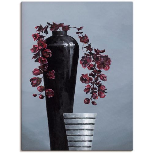 4055327153683 - Wandbild ARTLAND Metallische Vasen Bilder Gr B H 60 cm x 80 cm Leinwandbild Vasen & Töpfe 1 St grau Bild Poster Bilder als Alubild Leinwandbild Wandaufkleber oder in versch Größen