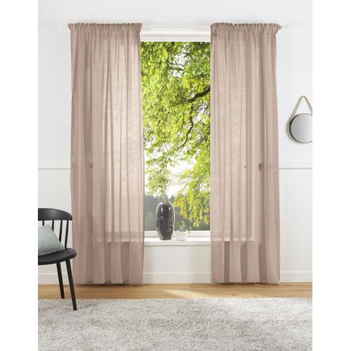 4004567334956 - Vorhang Lanea Gr 1 rosa B135cm H145cm Baumwolle Polyester LEGER HOME BY LENA GERCKE Gardinen Leinenoptik 1 Schal verschiedene Größen