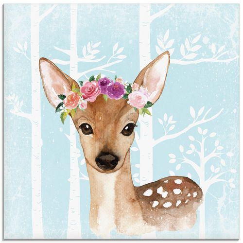 4059745726535 - Glasbild ARTLAND Wild Reh mit Blumen im blauen Wald Bilder Gr B H 30 cm x 30 cm Glasbild Tiere quadratisch 1 St blau Bild Glasbild Glasbilder Bilder in verschiedenen Größen 4059745726535 - Glasbild ARTLAND Wild Reh mit Blumen im blauen Wald Bilder Gr B H 30 cm x 30 cm Glasbild Tiere quadratisch 1 St blau Bild Glasbild Glasbilder Bilder in verschiedenen Größen