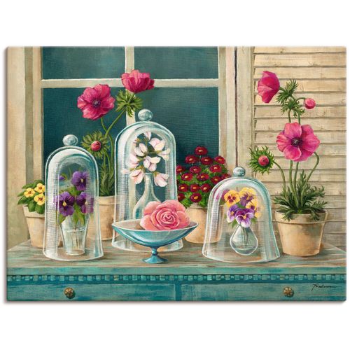 4055327152426 - Wandbild ARTLAND Kollektion mit Blumen Bilder Gr B H 40 cm x 30 cm Leinwandbild Arrangements 1 St beige (naturfarben) Bild Poster Bilder als Alubild Leinwandbild Wandaufkleber oder in versch Größen