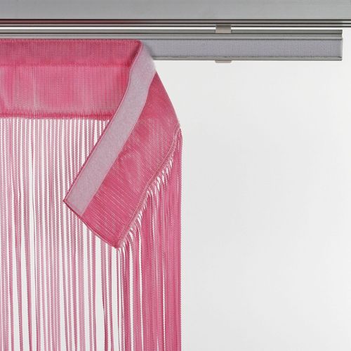 4016318302350 - Schiebegardine String Gardinen Gr 245 cm Klettband 60 cm pink Schiebegardinen transparent Gardine HxB 245x60