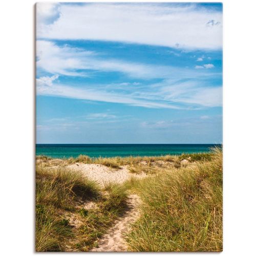 4057738665946 - Wandbild ARTLAND In den Dünen Dänemarks I Bilder Gr B H 30 cm x 40 cm Leinwandbild Strand 1 St beige (naturfarben) Bild Kunstdruck Kunstdrucke Bilder als Alubild Leinwandbild Wandaufkleber oder Poster in versch Größen