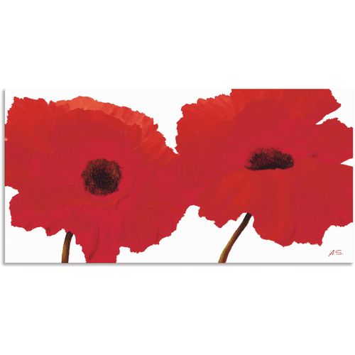 4057738415954 - Wandbild ARTLAND Roter Mohn II Bilder Gr B H 60 cm x 30 cm Alu-Dibond-Druck Blumen 1 St rot Bild Poster Bilder als Alubild Leinwandbild Wandaufkleber oder in versch Größen