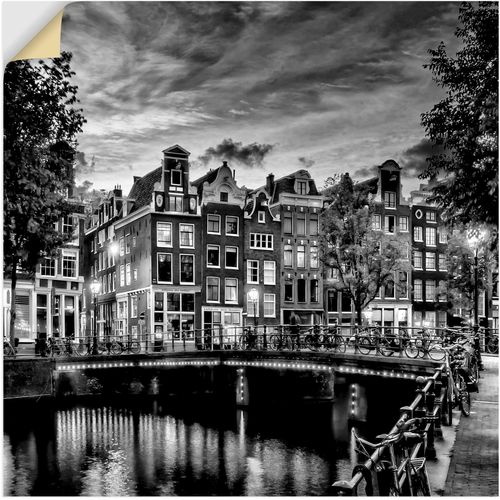 4062144653005 - Wandbild ARTLAND Amsterdam Abendidylle Bilder Gr B H 100 cm x 100 cm Wandaufkleber - Vinyl Amsterdam quadratisch 1 St schwarz Kunstdrucke als Alubild Leinwandbild Wandaufkleber oder Poster in versch Größen 4062144653005 - Wandbild ARTLAND Amsterdam Abendidylle Bilder Gr B H 100 cm x 100 cm Wandaufkleber - Vinyl Amsterdam quadratisch 1 St schwarz Kunstdrucke als Alubild Leinwandbild Wandaufkleber oder Poster in versch Größen
