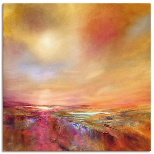 4059745822718 - Wandbild ARTLAND Den Himmel berühren Bilder Gr B H 40 cm x 40 cm Leinwandbild Berge quadratisch 1 St pink Bild Poster Bilder als Alubild Leinwandbild Wandaufkleber oder in versch Größen