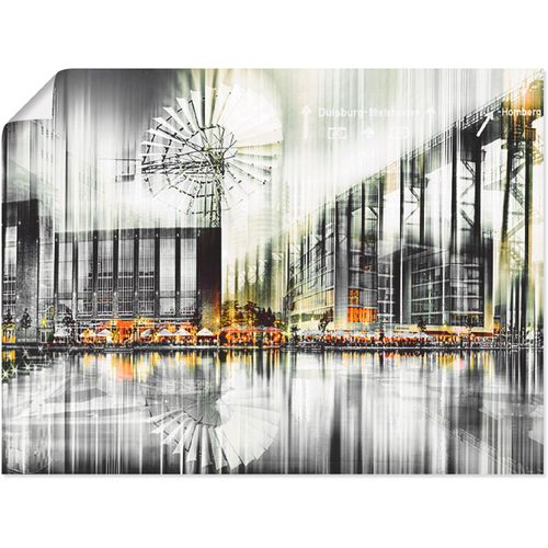 4055327346191 - Wandbild ARTLAND Duisburg Collage Stadtansicht 12 Bilder Gr B H 40 cm x 30 cm Poster Deutschland 1 St schwarz Bild Kunstdruck Kunstdrucke Bilder als Leinwandbild Wandaufkleber oder Poster in versch Größen