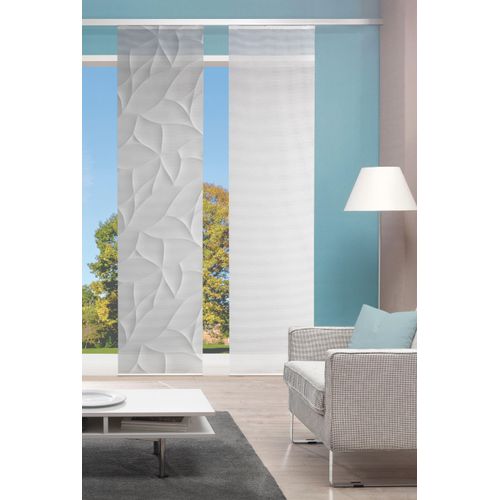 4056751381062 - Schiebegardine VISION S DIORI Gr 1 grau B60cm H260cm Polyester Gardinen HxB 260x60 BAMBUS OPTIK