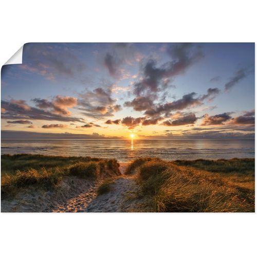 4062144644003 - Wandbild ARTLAND Sonnenuntergang auf Sylt Bilder Gr B H 60 cm x 40 cm Poster Bilder vom Sonnenuntergang & -aufgang Querformat 1 St orange Kunstdrucke als Alubild Leinwandbild Wandaufkleber oder Poster in versch Größen 4062144644003 - Wandbild ARTLAND Sonnenuntergang auf Sylt Bilder Gr B H 60 cm x 40 cm Poster Bilder vom Sonnenuntergang & -aufgang Querformat 1 St orange Kunstdrucke als Alubild Leinwandbild Wandaufkleber oder Poster in versch Größen
