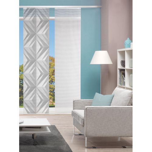 4056751413305 - Schiebegardine VISION S SCHIEBEVORHANG DIGITALDRUCK BAMBUS-OPTIK FRESKO grau B60cm H260cm Polyester Gardinen DIGITALDRUCK - INDIVIDUELL KÜRZBAR
