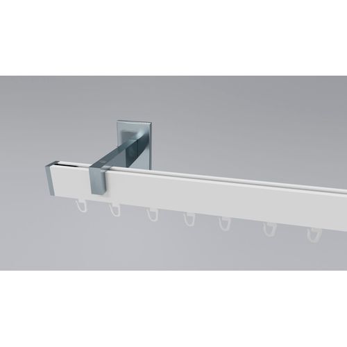 4042627423073 - Gardinenstange INDEKO Bern Gardinenstangen Gr L 110 cm 1 St 1 läufig weiß Gardinenstangen nach Maß Innenlauf Komplett-Set inkl Gleitern und Montagematerial