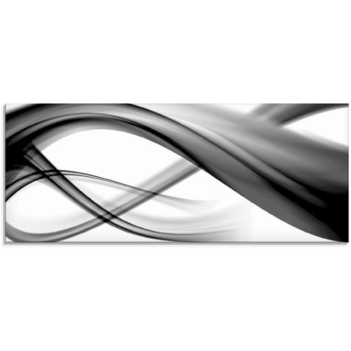 4055327016087 - Glasbild ARTLAND Abstrakte Komposition Bilder Gr B H 125 cm x 50 cm Glasbild Gegenstandslos 1 St schwarz Glasbilder in verschiedenen Größen