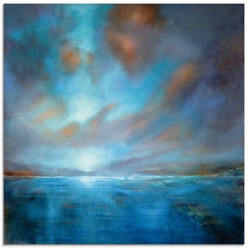4059745856874 - Glasbild ARTLAND Blaue Weite Bilder Gr B H 40 cm x 40 cm Glasbild Gewässer quadratisch 1 St blau Bild Glasbild Glasbilder Bilder in verschiedenen Größen