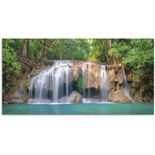 4058661632159 - Glasbild ARTLAND Wasserfall im Wald National Park Bilder Gr B H 100 cm x 50 cm Glasbild Gewässer 1 St grün Glasbilder in verschiedenen Größen 4058661632159 - Glasbild ARTLAND Wasserfall im Wald National Park Bilder Gr B H 100 cm x 50 cm Glasbild Gewässer 1 St grün Glasbilder in verschiedenen Größen