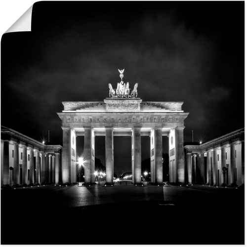4055327524698 - Wandbild ARTLAND Berlin Brandenburger Tor I Bilder Gr B H 50 cm x 50 cm Poster Gebäude 1 St schwarz Bild Kunstdruck Kunstdrucke Bilder als Alubild Leinwandbild Wandaufkleber oder Poster in versch Größen