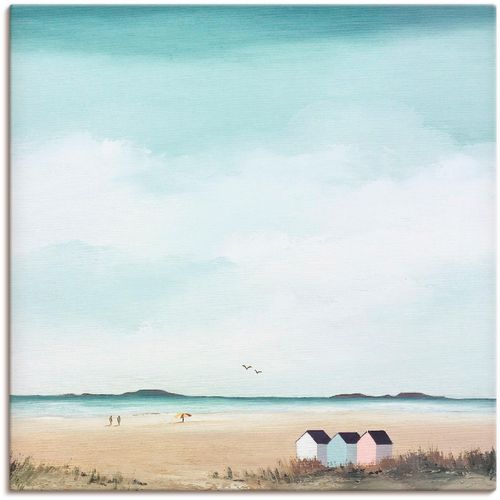 4055327431255 - Wandbild ARTLAND Sonniger Morgen IV Bilder Gr B H 50 cm x 50 cm Leinwandbild Strand 1 St blau Bild Kunstdruck Leinwandbild Kunstdrucke Bilder als Leinwandbild Wandaufkleber oder Poster in versch Größen
