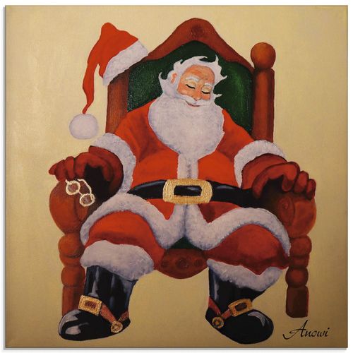 4055327779159 - Glasbild ARTLAND Schlafender Weihnachtsmann Bilder Gr B H 20 cm x 20 cm Glasbild Weihnachten quadratisch 1 St rot Bild Glasbild Glasbilder Bilder in verschiedenen Größen 4055327779159 - Glasbild ARTLAND Schlafender Weihnachtsmann Bilder Gr B H 20 cm x 20 cm Glasbild Weihnachten quadratisch 1 St rot Bild Glasbild Glasbilder Bilder in verschiedenen Größen
