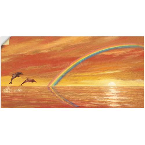 4057738246985 - Wandbild ARTLAND Regenbogen über dem Meer Bilder Gr B H 100 cm x 50 cm Wandaufkleber - Vinyl Wassertiere 1 St orange Bild Metallbild Metallbilder Bilder als Alubild Leinwandbild Wandaufkleber oder Poster in versch Größen 4057738246985 - Wandbild ARTLAND Regenbogen über dem Meer Bilder Gr B H 100 cm x 50 cm Wandaufkleber - Vinyl Wassertiere 1 St orange Bild Metallbild Metallbilder Bilder als Alubild Leinwandbild Wandaufkleber oder Poster in versch Größen