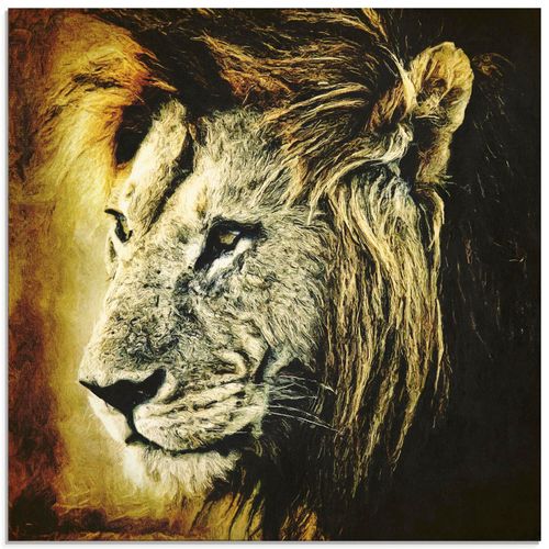 4055327303071 - Glasbild ARTLAND Löwe Bilder Gr B H 20 cm x 20 cm Glasbild Wildtiere quadratisch 1 St braun Bild Glasbild Glasbilder Bilder in verschiedenen Größen 4055327303071 - Glasbild ARTLAND Löwe Bilder Gr B H 20 cm x 20 cm Glasbild Wildtiere quadratisch 1 St braun Bild Glasbild Glasbilder Bilder in verschiedenen Größen