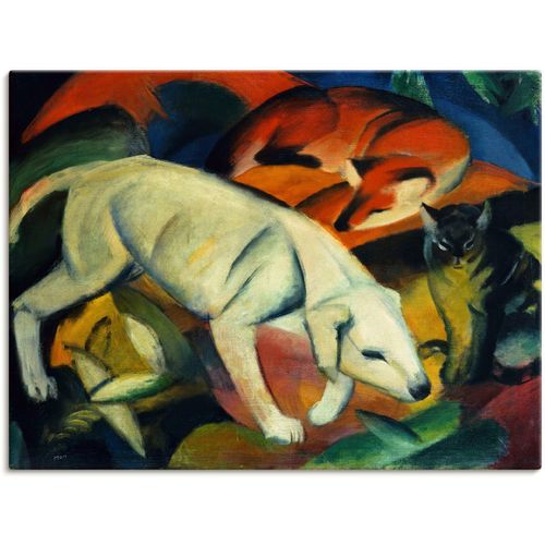 4058661221841 - Wandbild ARTLAND Drei Tiere (Hund Fuchs und Katze) 1912 Bilder Gr B H 60 cm x 45 cm Leinwandbild Haustiere 1 St rot Bild Leinwandbild Kunstdrucke Bilder als Alubild Leinwandbild Wandaufkleber oder Poster in versch Größen 4058661221841 - Wandbild ARTLAND Drei Tiere (Hund Fuchs und Katze) 1912 Bilder Gr B H 60 cm x 45 cm Leinwandbild Haustiere 1 St rot Bild Leinwandbild Kunstdrucke Bilder als Alubild Leinwandbild Wandaufkleber oder Poster in versch Größen