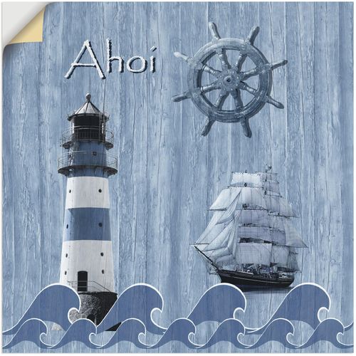 4059745179591 - Wandbild ARTLAND Ahoi im maritimen Blau Bilder Gr B H 50 cm x 50 cm Wandaufkleber - Vinyl Küste 1 St blau Bild Kunstdruck Kunstdrucke Bilder als Alubild Leinwandbild Wandaufkleber oder Poster in versch Größen 4059745179591 - Wandbild ARTLAND Ahoi im maritimen Blau Bilder Gr B H 50 cm x 50 cm Wandaufkleber - Vinyl Küste 1 St blau Bild Kunstdruck Kunstdrucke Bilder als Alubild Leinwandbild Wandaufkleber oder Poster in versch Größen