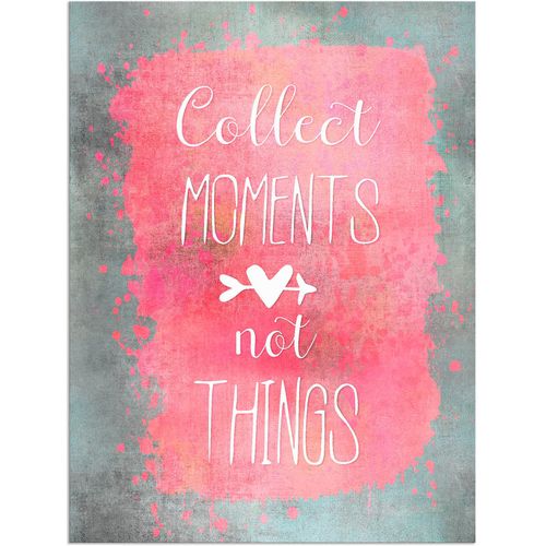 4057738846147 - Wandbild ARTLAND Momente Bilder Gr B H 30 cm x 40 cm Alu-Dibond-Druck Sprüche & Texte Hochformat 1 St pink Bild Poster Bilder als Alubild Leinwandbild Wandaufkleber oder in versch Größen