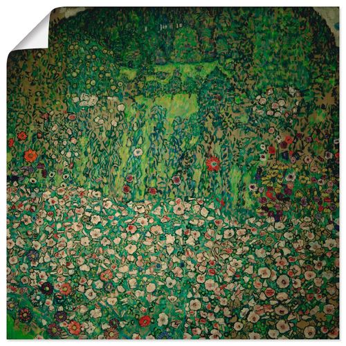 4055327952927 - Wandbild ARTLAND Gartenlandschaft mit Bergkuppe (Gartenlandschaft) Bilder Gr B H 30 cm x 30 cm Poster Garten quadratisch 1 St grün Bild Poster Bilder als Leinwandbild Wandaufkleber oder in versch Größen