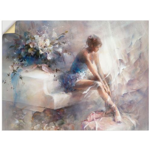 4062144407219 - Wandbild ARTLAND Melodien Bilder Gr B H 60 cm x 45 cm Wandaufkleber - Vinyl Sport Querformat 1 St beige (naturfarben) Bild Poster Bilder als Leinwandbild Wandaufkleber oder in versch Größen