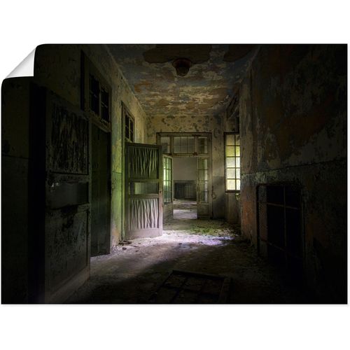 4062144649923 - Wandbild ARTLAND Lost Place Düsterer Flur Türen Gang Bilder Gr B H 60 cm x 45 cm Poster Fenster & Türen Querformat 1 St braun Kunstdrucke als Alubild Leinwandbild Wandaufkleber oder Poster in versch Größen 4062144649923 - Wandbild ARTLAND Lost Place Düsterer Flur Türen Gang Bilder Gr B H 60 cm x 45 cm Poster Fenster & Türen Querformat 1 St braun Kunstdrucke als Alubild Leinwandbild Wandaufkleber oder Poster in versch Größen