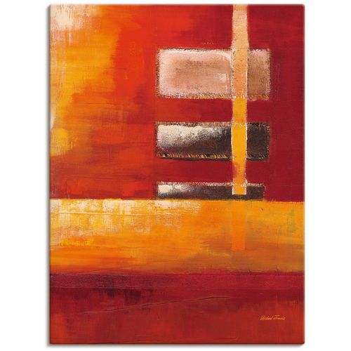 4055327156288 - Wandbild ARTLAND Felder II - Abstrakt Bilder Gr B H 45 cm x 60 cm Leinwandbild Muster 1 St orange Bild Poster Bilder als Alubild Leinwandbild Wandaufkleber oder in versch Größen