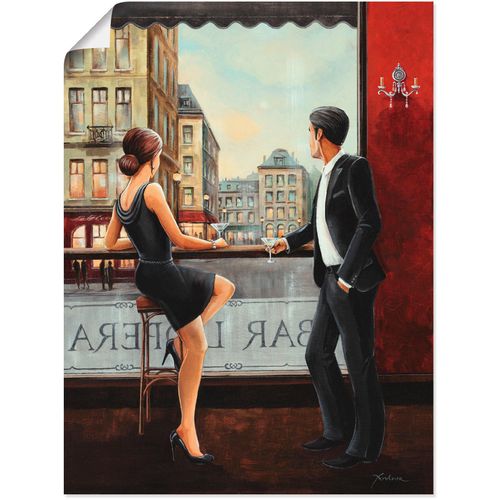 4055327289665 - Wandbild ARTLAND Bar Bilder Gr B H 30 cm x 40 cm Poster Bar & Lounges 1 St rot Bild Metallbild Metallbilder Bilder als Alubild Leinwandbild Wandaufkleber oder Poster in versch Größen