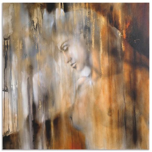 4062144181959 - Wandbild ARTLAND Vera Bilder Gr B H 30 cm x 30 cm Alu-Dibond-Druck Frau quadratisch 1 St beige (natur) Bild Leinwandbild Kunstdrucke Bilder als Alubild Leinwandbild Wandaufkleber oder Poster in versch Größen