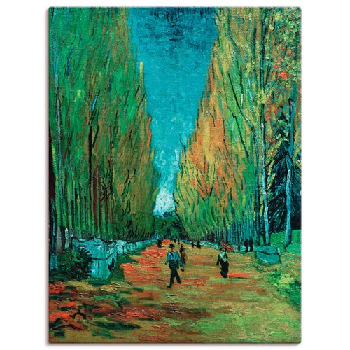 4057738017691 - Wandbild ARTLAND Les Alyscamps Bilder Gr B H 30 cm x 40 cm Leinwandbild Wiesen & Bäume Hochformat 1 St grün Bild Leinwandbild Kunstdrucke Bilder als Leinwandbild Wandaufkleber oder Poster in versch Größen