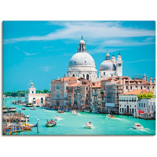 4057738322900 - Wandbild ARTLAND Venedig Bilder Gr B H 40 cm x 30 cm Leinwandbild Italien Querformat 1 St blau Bild Poster Bilder als Alubild Leinwandbild Wandaufkleber oder in versch Größen