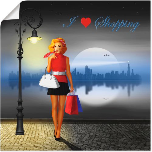 4059745417785 - Wandbild ARTLAND Ich liebe Einkaufen Bilder Gr B H 30 cm x 30 cm Poster Mode 1 St bunt Bild Kunstdruck Poster Bilder als Alubild Leinwandbild Wandaufkleber oder in versch Größen 4059745417785 - Wandbild ARTLAND Ich liebe Einkaufen Bilder Gr B H 30 cm x 30 cm Poster Mode 1 St bunt Bild Kunstdruck Poster Bilder als Alubild Leinwandbild Wandaufkleber oder in versch Größen