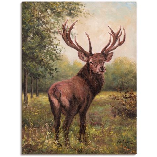 4055327149907 - Wandbild ARTLAND Hirsch Bilder Gr B H 30 cm x 40 cm Leinwandbild Wildtiere 1 St grün Bild Metallbild Metallbilder Bilder als Alubild Leinwandbild Wandaufkleber oder Poster in versch Größen 4055327149907 - Wandbild ARTLAND Hirsch Bilder Gr B H 30 cm x 40 cm Leinwandbild Wildtiere 1 St grün Bild Metallbild Metallbilder Bilder als Alubild Leinwandbild Wandaufkleber oder Poster in versch Größen