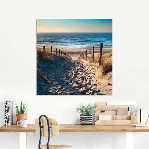 4058661084262 - Glasbild ARTLAND Weg zum Nordseestrand Sonnenuntergang Bilder Gr B H 80 cm x 60 cm Glasbild Strand 1 St beige (naturfarben) Glasbilder in verschiedenen Größen 4058661084262 - Glasbild ARTLAND Weg zum Nordseestrand Sonnenuntergang Bilder Gr B H 80 cm x 60 cm Glasbild Strand 1 St beige (naturfarben) Glasbilder in verschiedenen Größen