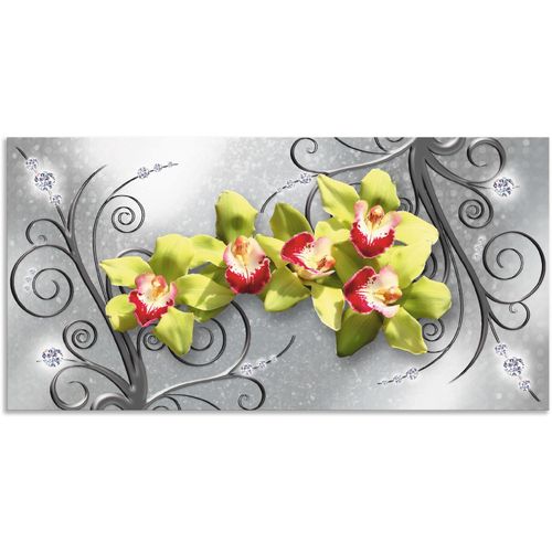 4062144595213 - Wandbild ARTLAND Grüne Orchideen auf Ornamenten Bilder Gr B H 60 cm x 30 cm Alu-Dibond-Druck Blumenbilder Querformat 1 St grün Kunstdrucke als Alubild Leinwandbild Wandaufkleber oder Poster in versch Größen 4062144595213 - Wandbild ARTLAND Grüne Orchideen auf Ornamenten Bilder Gr B H 60 cm x 30 cm Alu-Dibond-Druck Blumenbilder Querformat 1 St grün Kunstdrucke als Alubild Leinwandbild Wandaufkleber oder Poster in versch Größen