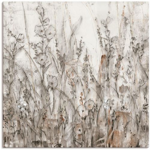 4058661344434 - Wandbild ARTLAND Schatten II Bilder Gr B H 70 cm x 70 cm Leinwandbild Blumenwiese quadratisch 1 St braun Bild Poster Bilder als Alubild Leinwandbild Wandaufkleber oder in versch Größen