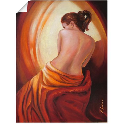 4062144664261 - Wandbild ARTLAND Weiblichkeit im Licht Bilder Gr B H 30 cm x 40 cm Poster Erotische Bilder Hochformat 1 St rot Kunstdrucke als Alubild Leinwandbild Wandaufkleber oder Poster in versch Größen