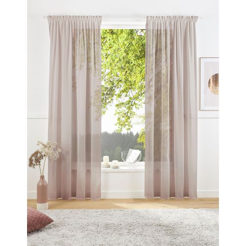 4004567282288 - Vorhang Lanea Gr 3 beige (sand) B135cm H225cm Baumwolle Polyester LEGER HOME BY LENA GERCKE Gardinen Leinenoptik 1 Schal verschiedene Größen