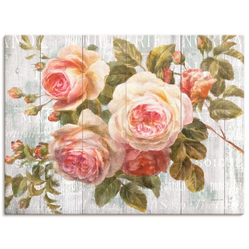 4055327742184 - Wandbild ARTLAND Vintage Rosen auf Holz pink Bilder B H 120cm x 90cm Leinwandbild Blumen Querformat Canvas Leinwand als Leinwandbild Poster Wandaufkleber in verschied Größen B120cm H90cm 4055327742184 - Wandbild ARTLAND Vintage Rosen auf Holz pink Bilder B H 120cm x 90cm Leinwandbild Blumen Querformat Canvas Leinwand als Leinwandbild Poster Wandaufkleber in verschied Größen B120cm H90cm
