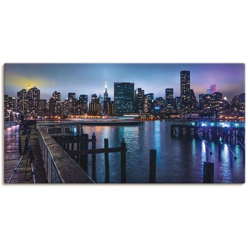 4057738105961 - Wandbild ARTLAND New York Manhattan im Abendlicht Bilder Gr B H 60 cm x 30 cm Leinwandbild Amerika 1 St blau Bild Kunstdruck Poster Bilder als Leinwandbild Wandaufkleber oder in versch Größen 4057738105961 - Wandbild ARTLAND New York Manhattan im Abendlicht Bilder Gr B H 60 cm x 30 cm Leinwandbild Amerika 1 St blau Bild Kunstdruck Poster Bilder als Leinwandbild Wandaufkleber oder in versch Größen