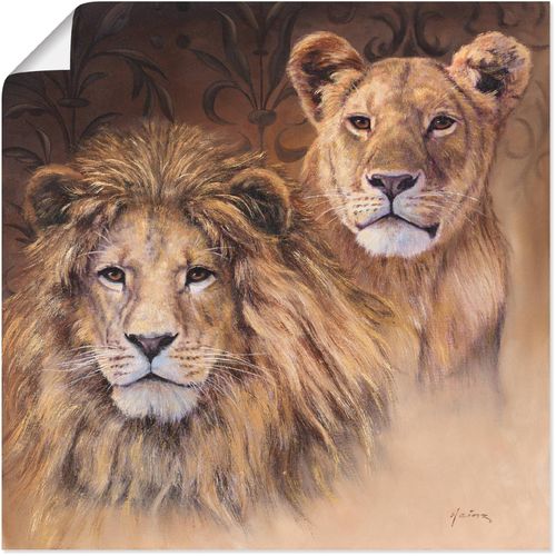 4055327271523 - Wandbild ARTLAND Löwen Bilder Gr B H 50 cm x 50 cm Poster Wildtiere 1 St braun Bild Metallbild Metallbilder Bilder als Alubild Leinwandbild Wandaufkleber oder Poster in versch Größen 4055327271523 - Wandbild ARTLAND Löwen Bilder Gr B H 50 cm x 50 cm Poster Wildtiere 1 St braun Bild Metallbild Metallbilder Bilder als Alubild Leinwandbild Wandaufkleber oder Poster in versch Größen